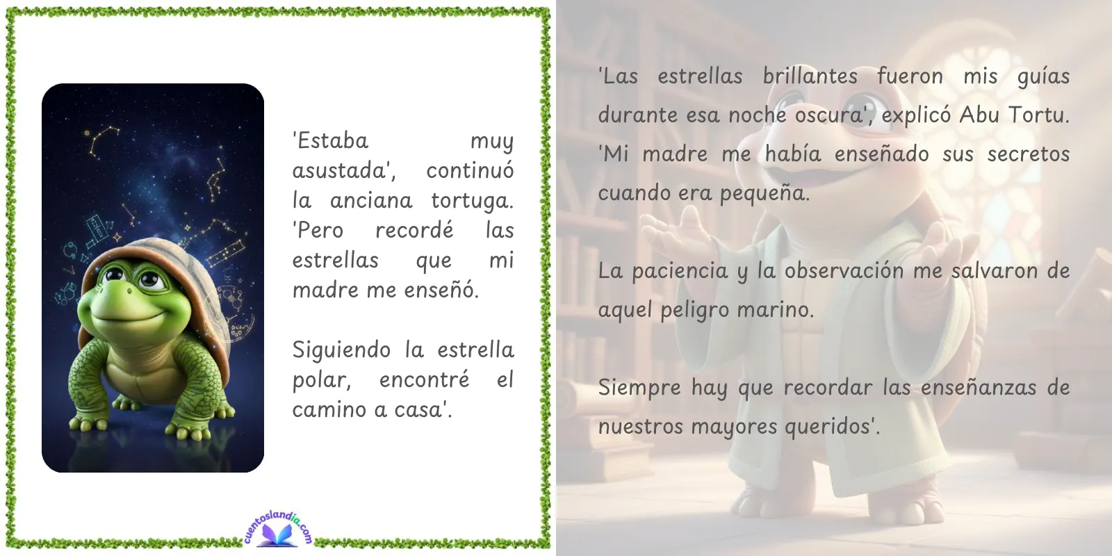 Doble página de «Las Historias Mágicas de los Abuelos»