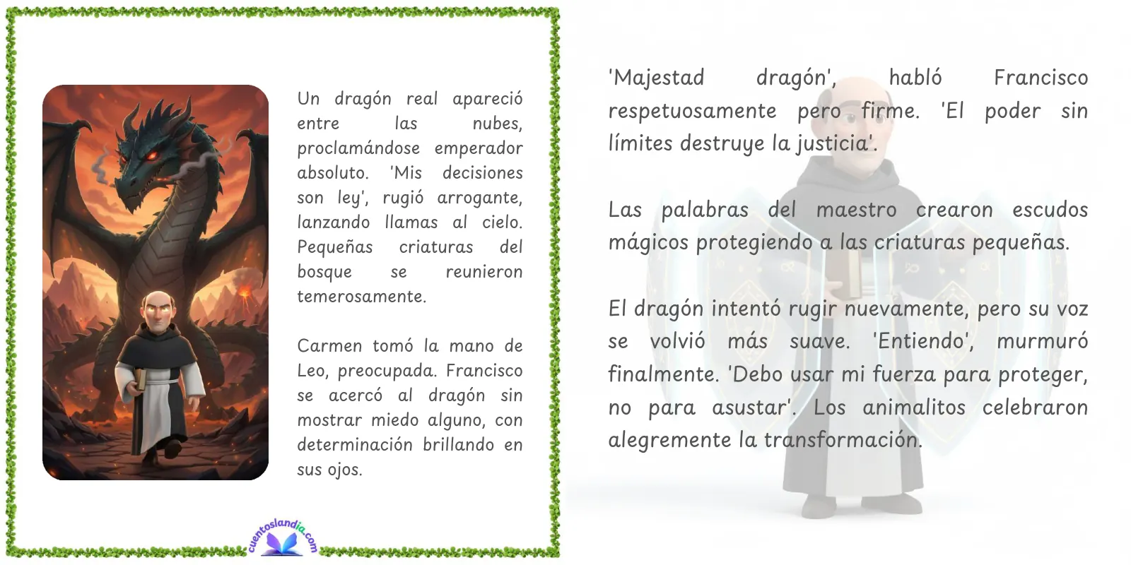 Doble página de «Leo y Carmen en la Escuela Mágica de Salamanca»