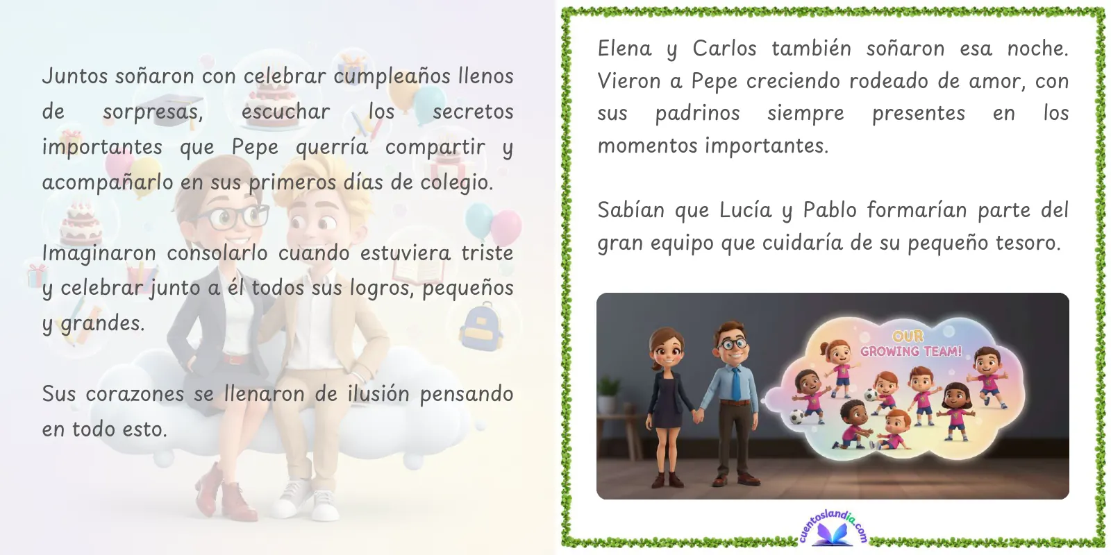 Doble página de «Los Guardianes de Pepe»