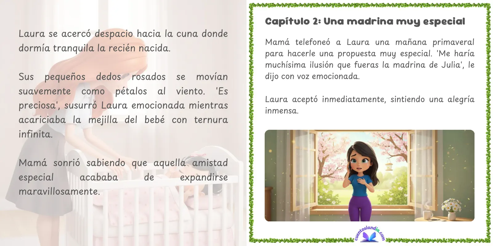 Doble página de «Mi Madrina y Yo»