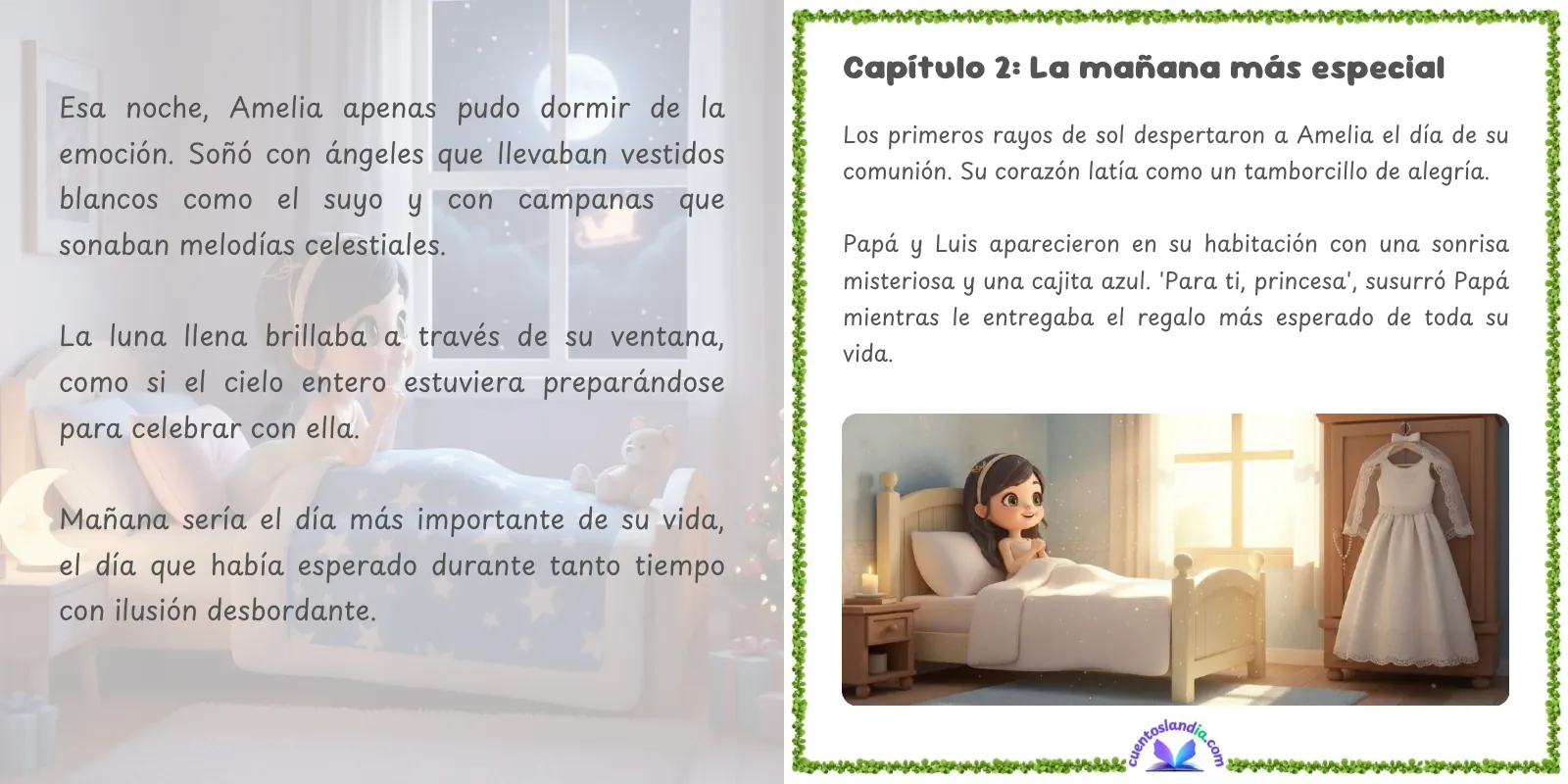 Doble página de «Mi Primera Comunión»