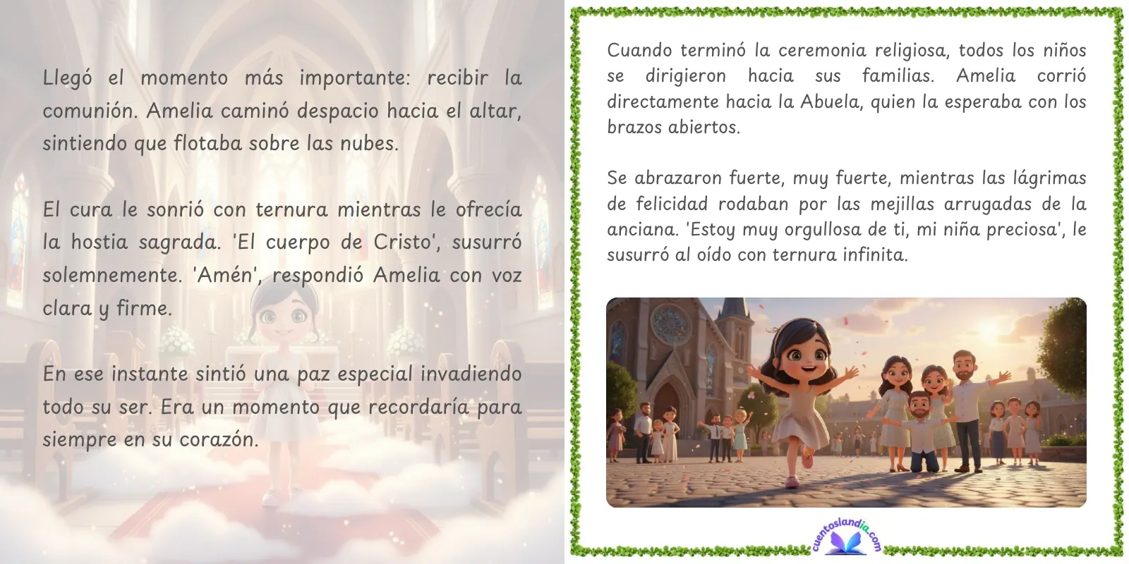 Doble página de «Mi Primera Comunión»