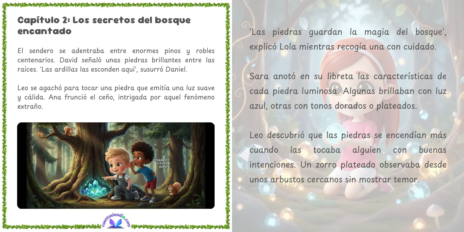 Doble página de «El Origen de los Guardianes de Vira»