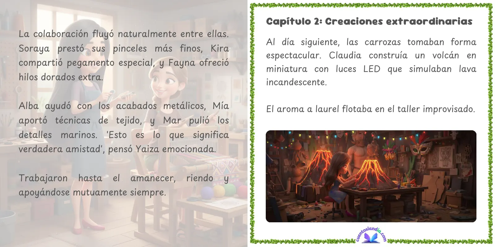 Doble página de «Las Reinas del Carnaval de Canarias»