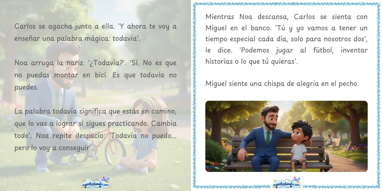 Doble página de «Todavía no me sale»