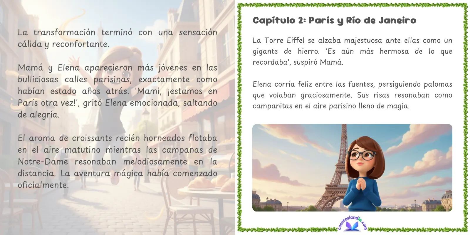 Doble página de «Viajes con la Mejor Madre del Universo»