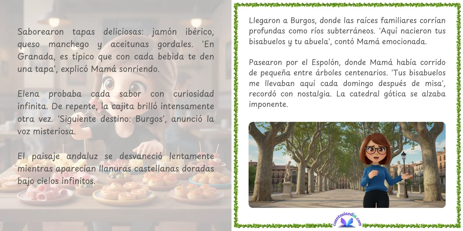 Doble página de «Viajes con la Mejor Madre del Universo»
