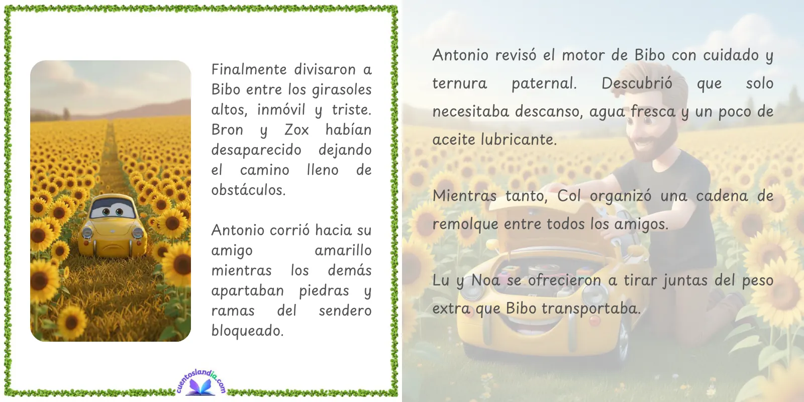 Doble página de «Aventuras en Villarueda: El Secreto del Taller»