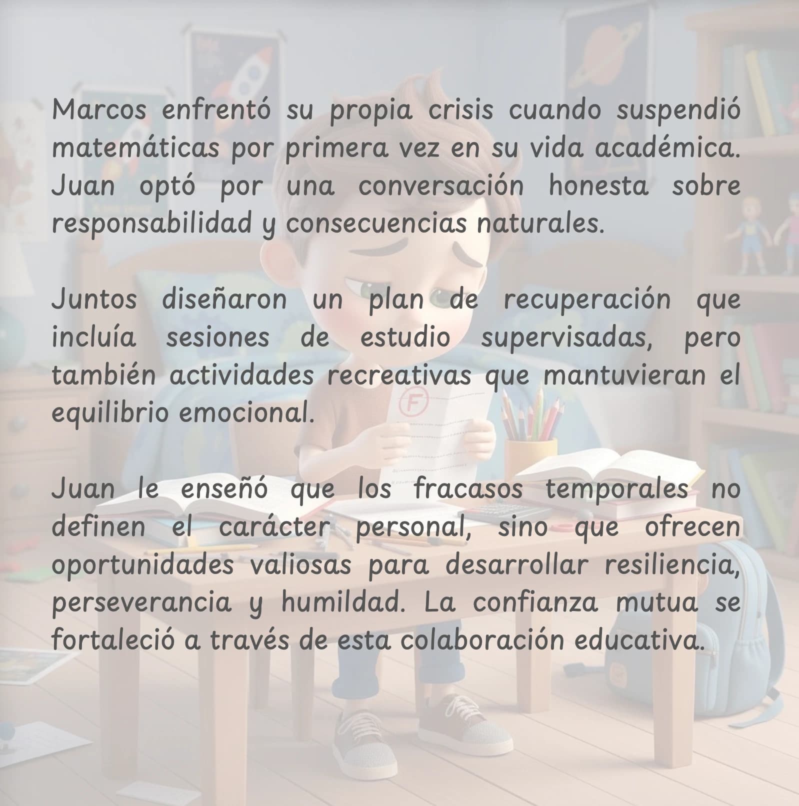 Ejemplo de página de cuento personalizado del Día del Padre - así quedan las historias ilustradas