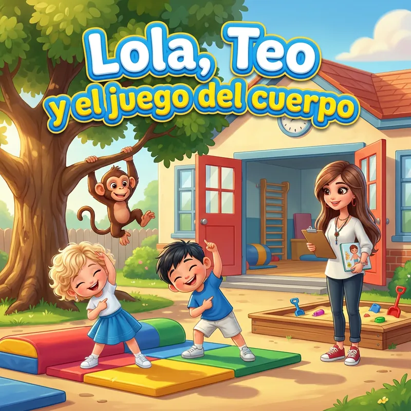Portada de «Lola, Teo y el juego del cuerpo»