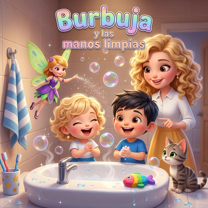 Portada de «Burbuja y las manos limpias»