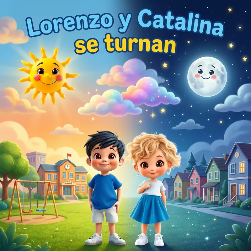 Portada de «Lorenzo y Catalina se turnan»