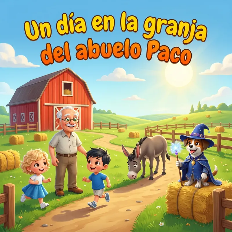 Portada de «Un día en la granja del abuelo Paco»
