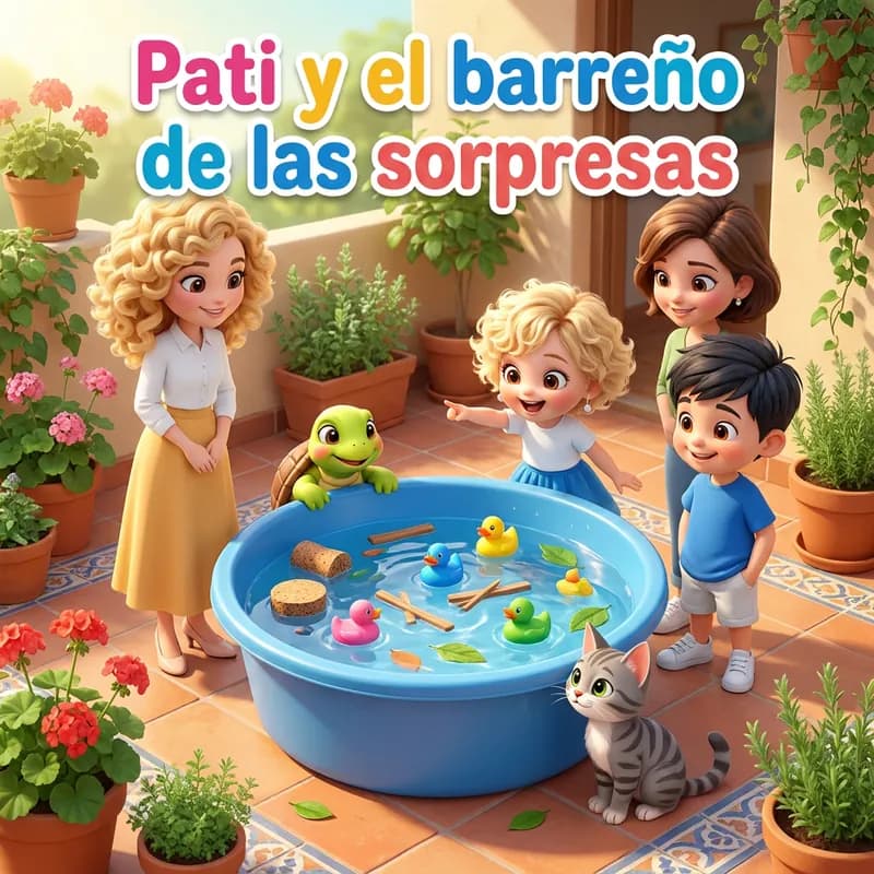Portada de «Pati y el barreño de las sorpresas»