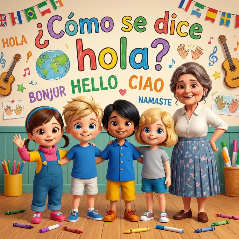 Portada de «¿Cómo se dice hola?»