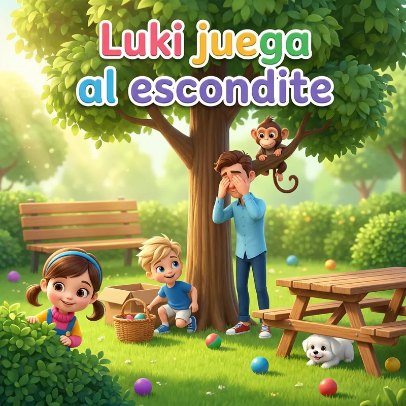 Portada de «Luki juega al escondite»