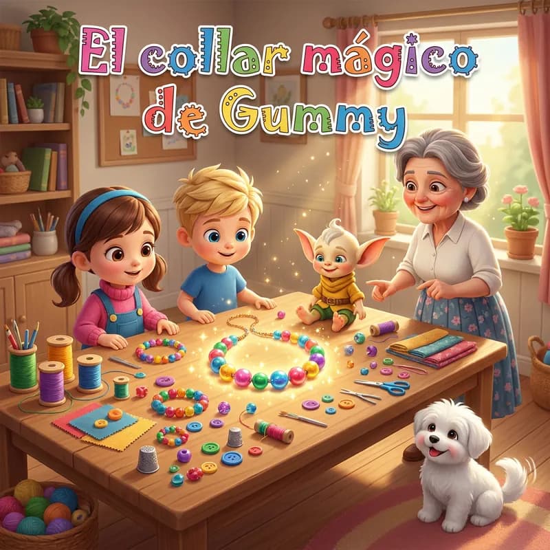 Portada de «El collar mágico de Gummy»