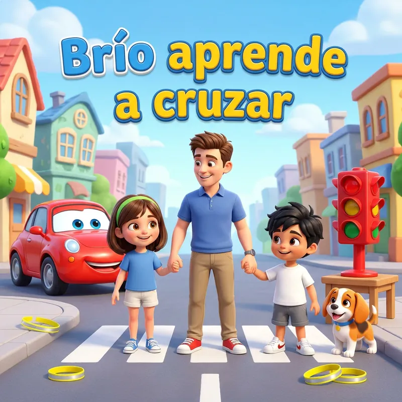 Portada de «Brío aprende a cruzar»