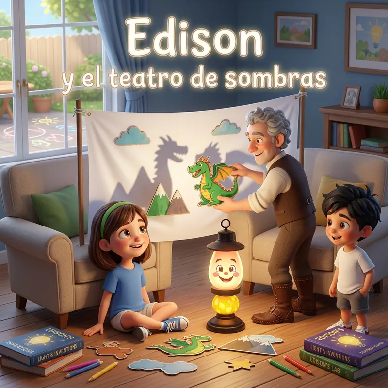 Portada de «Edison y el teatro de sombras»