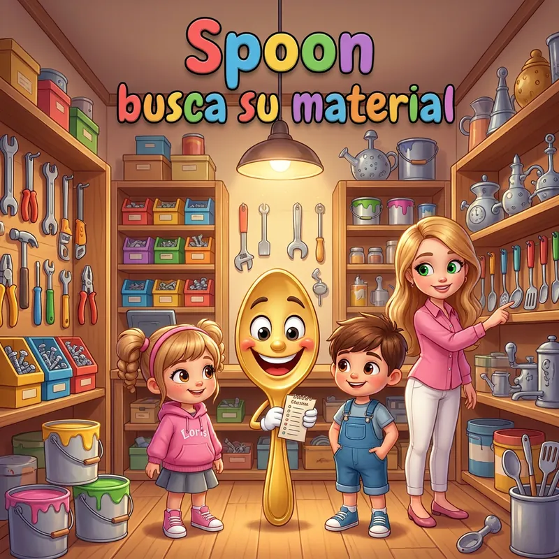 Portada de «Spoon busca su material»