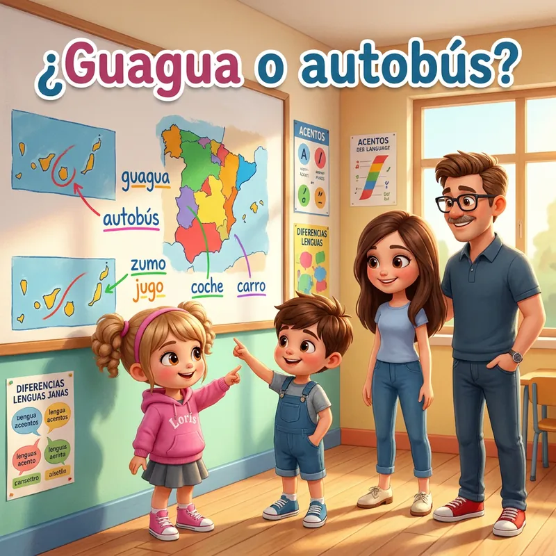 Portada de «¿Guagua o autobús?»