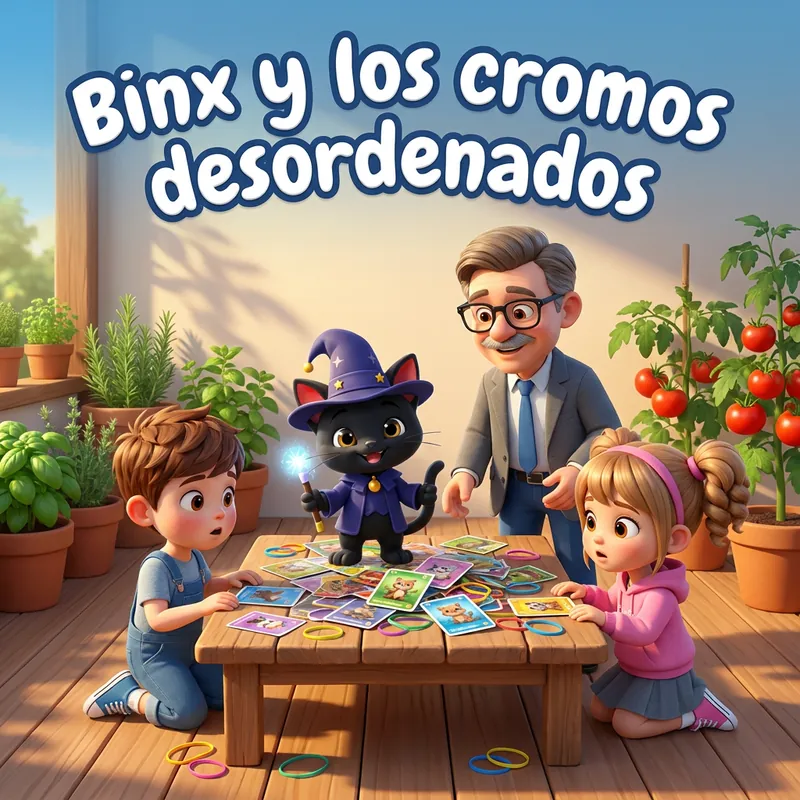 Portada de «Binx y los cromos desordenados»