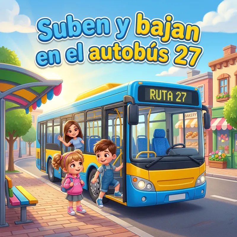 Portada de «Suben y bajan en el autobús 27»
