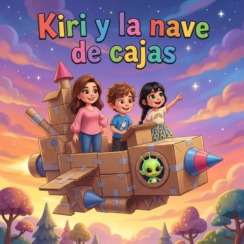 Portada de «Kiri y la nave de cajas»