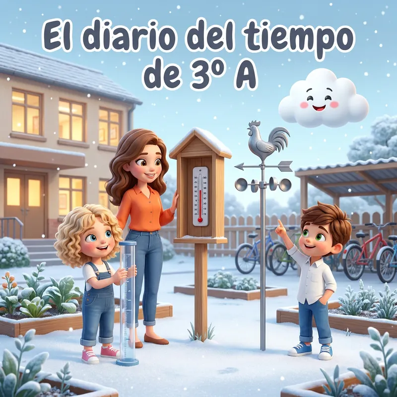 Portada de «El diario del tiempo de 3º A»