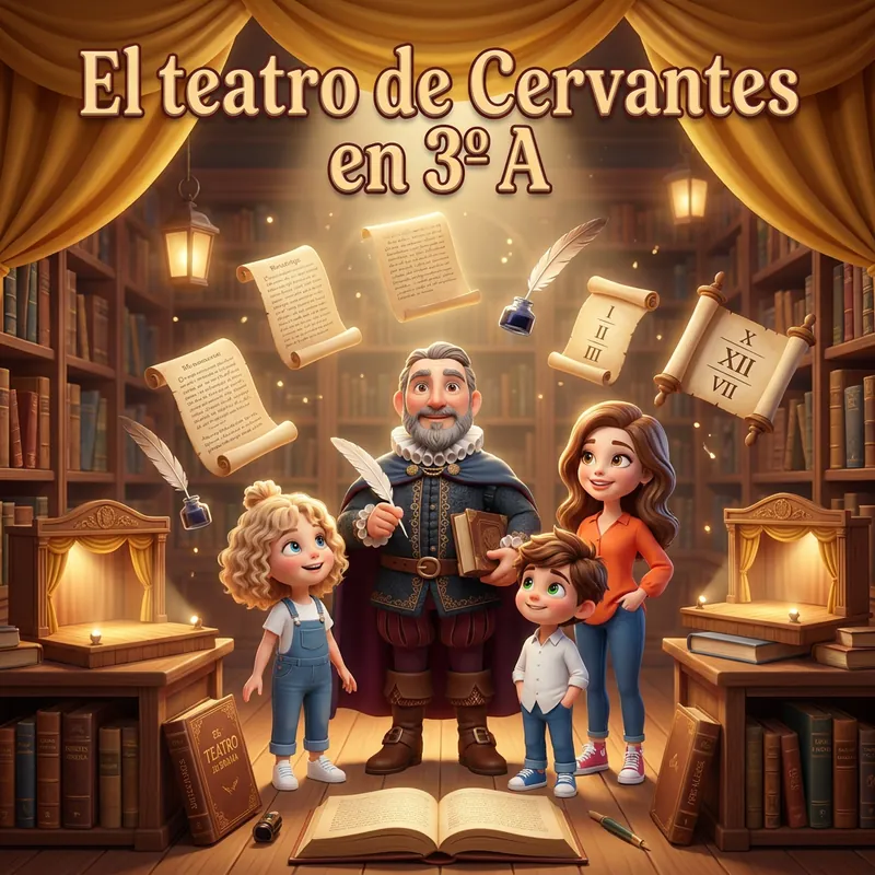 Portada de «El teatro de Cervantes en 3º A»