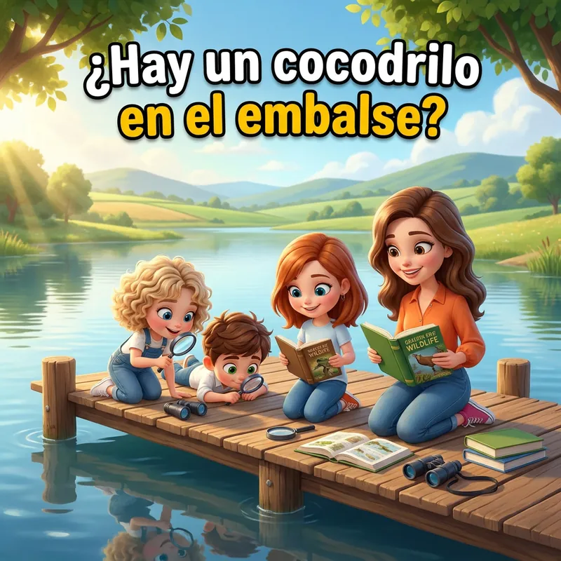 Portada de «¿Hay un cocodrilo en el embalse?»