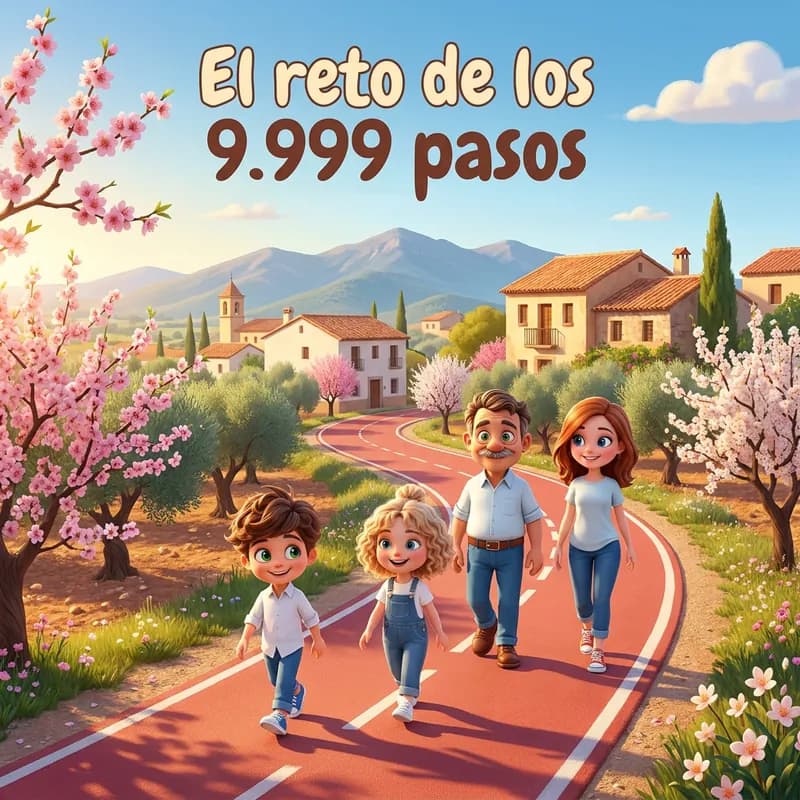 Portada de «El reto de los 9.999 pasos»