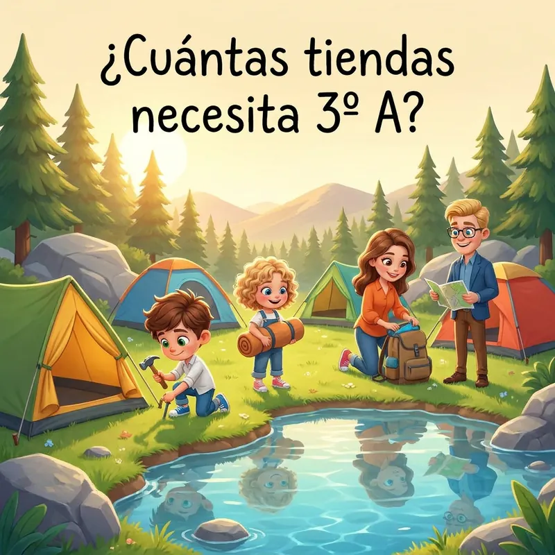Portada de «¿Cuántas tiendas necesita 3º A?»