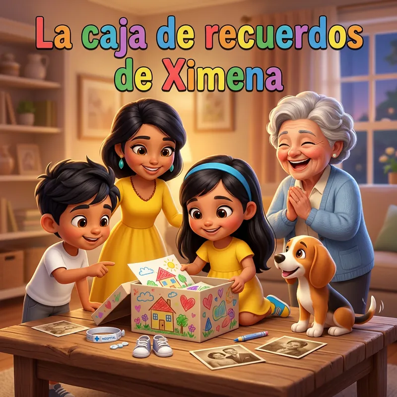 Portada de «La caja de recuerdos de Ximena»
