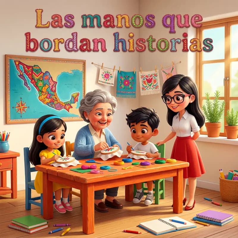 Portada de «Las manos que bordan historias»