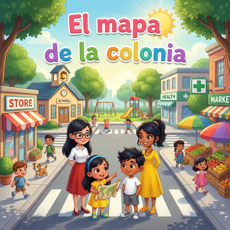 Portada de «El mapa de la colonia»