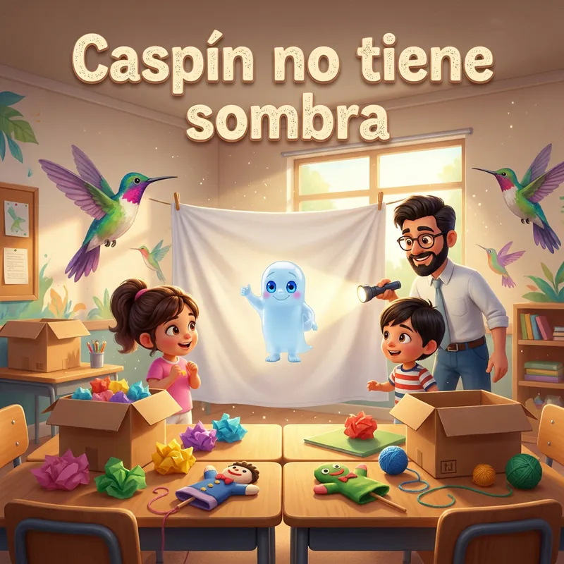 Portada de «Caspín no tiene sombra»