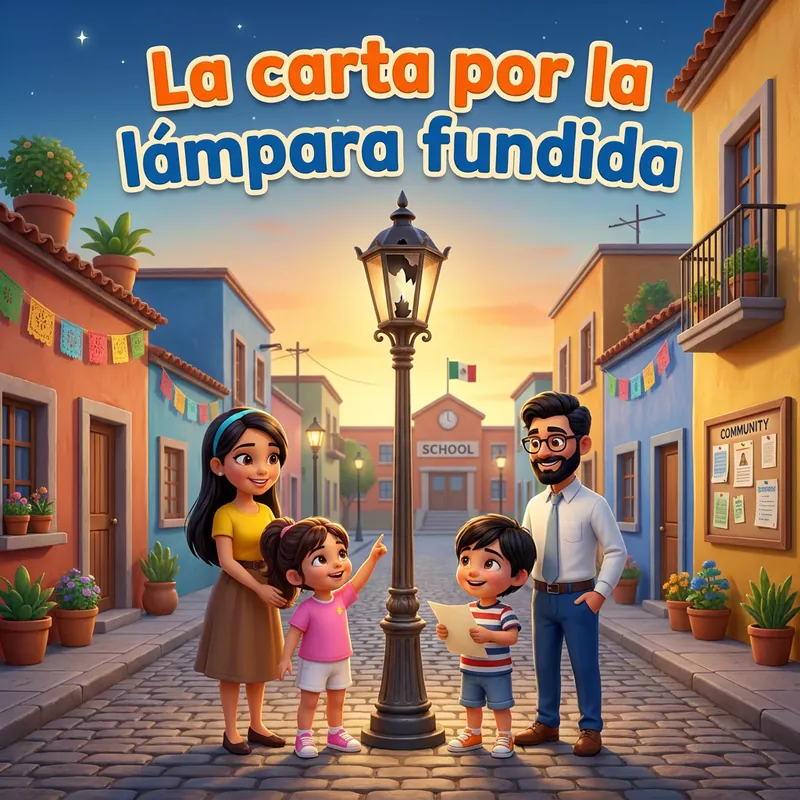 Portada de «La carta por la lámpara fundida»