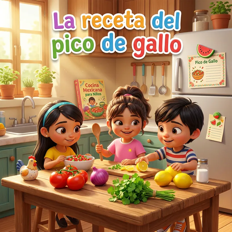 Portada de «La receta del pico de gallo»