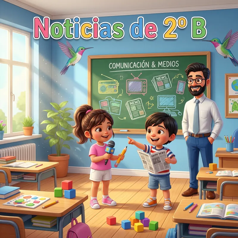 Portada de «Noticias de 2º B»