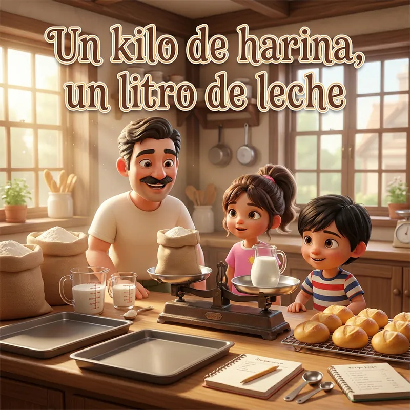 Portada de «Un kilo de harina, un litro de leche»