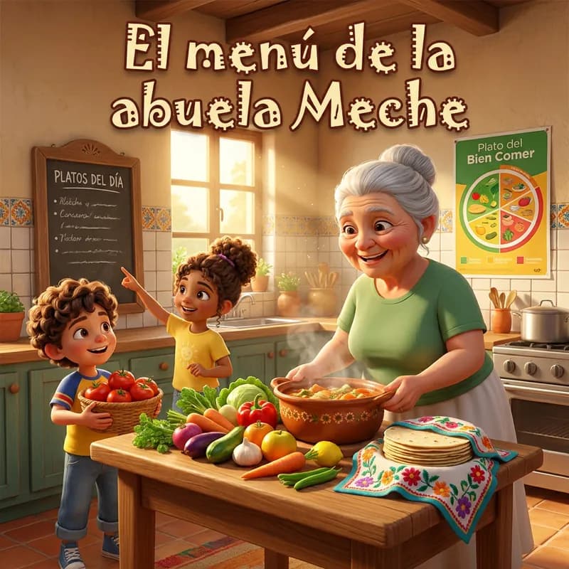 Portada de «El menú de la abuela Meche»