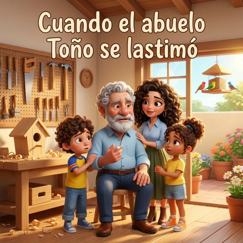 Portada de «Cuando el abuelo Toño se lastimó»