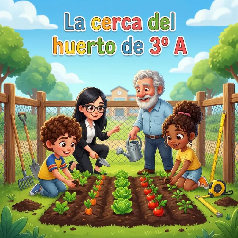 Portada de «La cerca del huerto de 3º A»